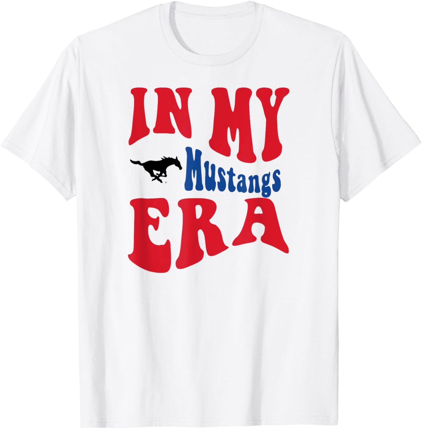SMU Mustangs Era White Officially Licensed T-Shirt - T-Shirt | White