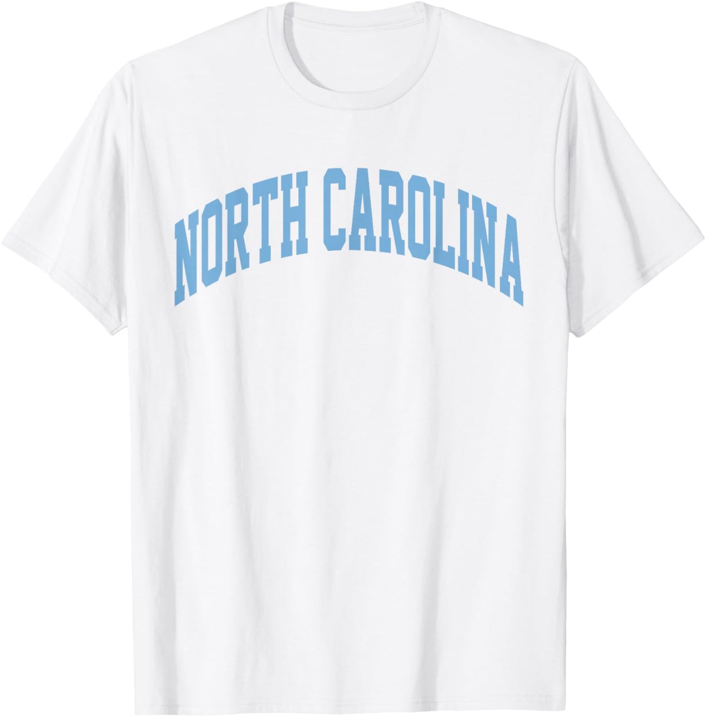 Retro North Carolina Blue Souvenir Simple North Carolina T-Shirt - T-Shirt | White