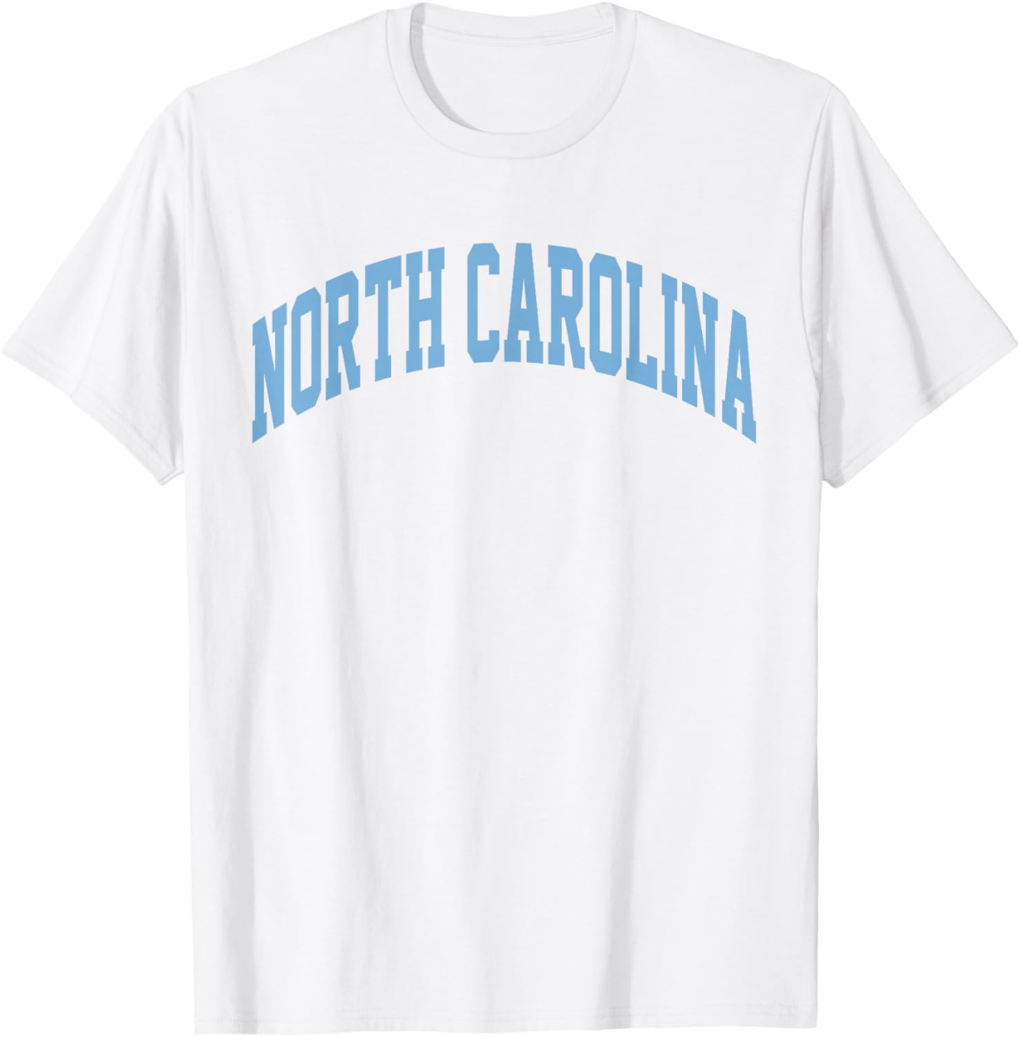 Retro North Carolina Blue Souvenir Simple North Carolina T-Shirt - T-Shirt | White