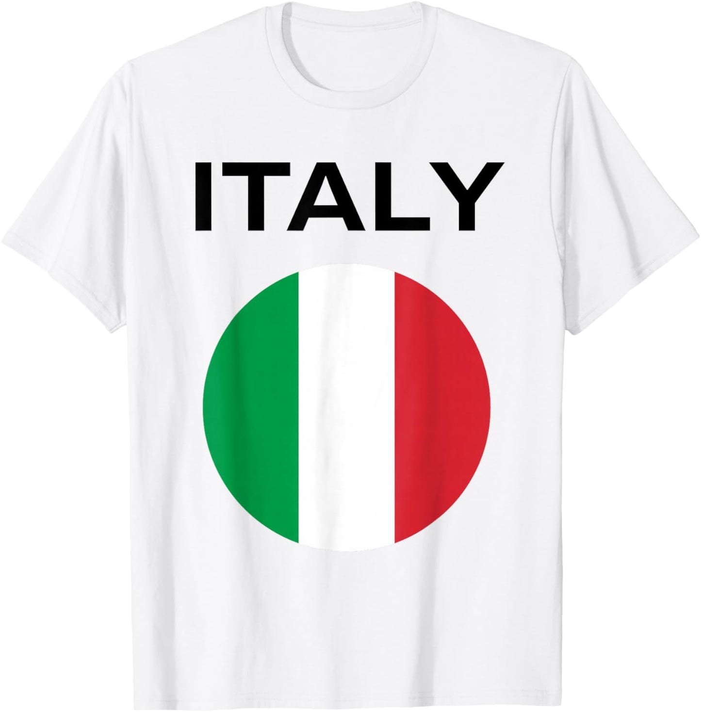 Italy Flag Modern T-Shirt - T-Shirt | White