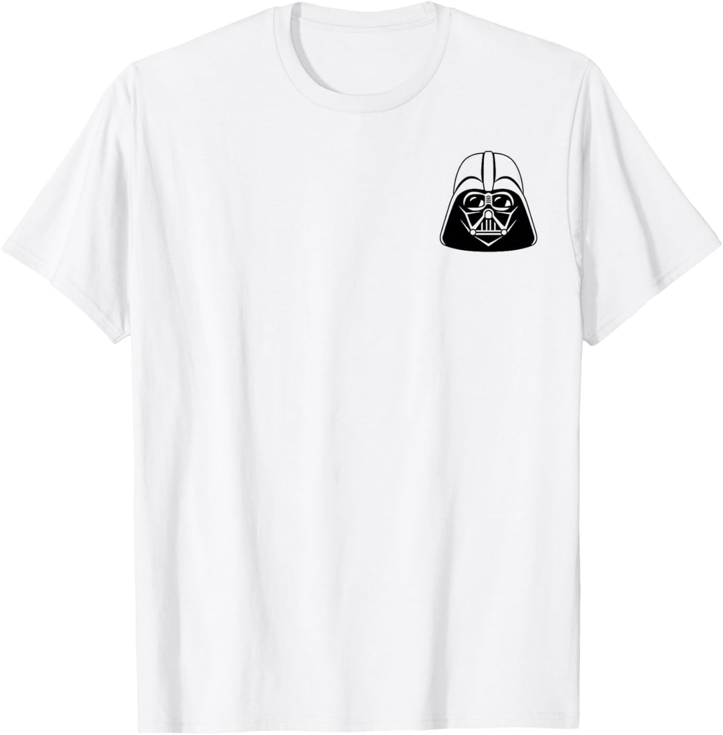 Star Wars Darth Vader Small Pocket Face T-Shirt - T-Shirt | White