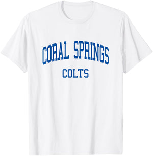 Coral Springs High School HS Coral Springs FL Retro T-Shirt - T-Shirt | White