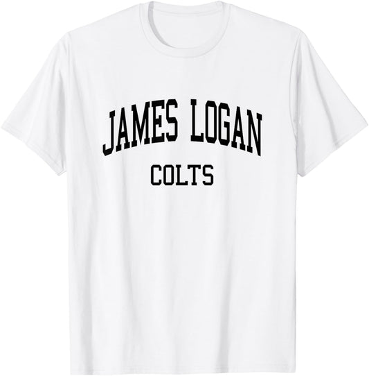 James Logan High School HS Union City CA Retro T-Shirt - T-Shirt | White
