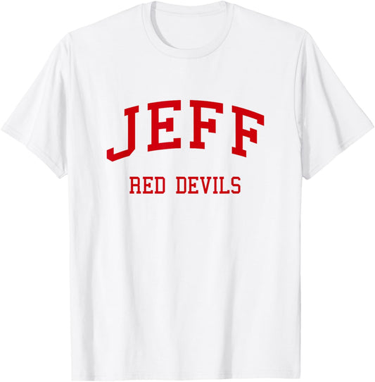 Jeffersonville High School HS Jeffersonville in Retro T-Shirt - T-Shirt | White