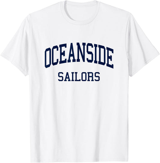 Oceanside High School HS Oceanside NY Retro T-Shirt - T-Shirt | White