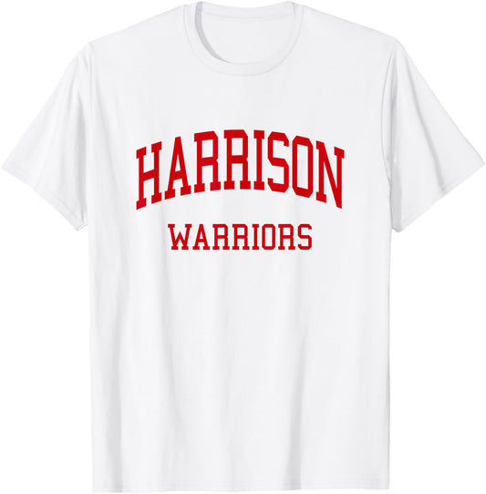 Harrison High School HS Evansville in Retro T-Shirt - T-Shirt | White