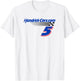 Hendrick Motorsports 5 Kyle Larson Gray Officially Licensed T-Shirt - T-Shirt | White