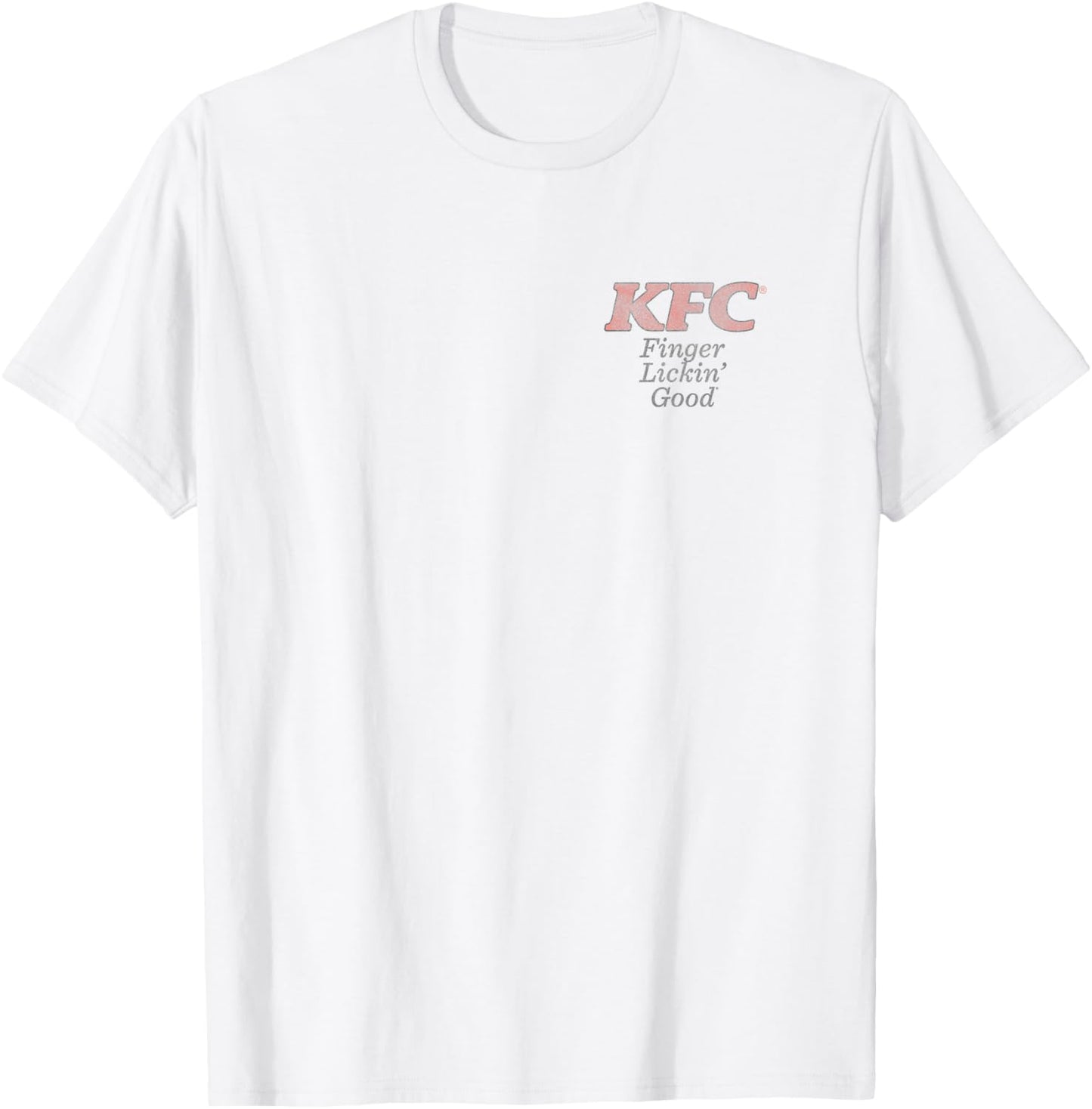 KFC Front and Back Vintage Finger Licking Good Meal Foodie T-Shirt - T-Shirt | White
