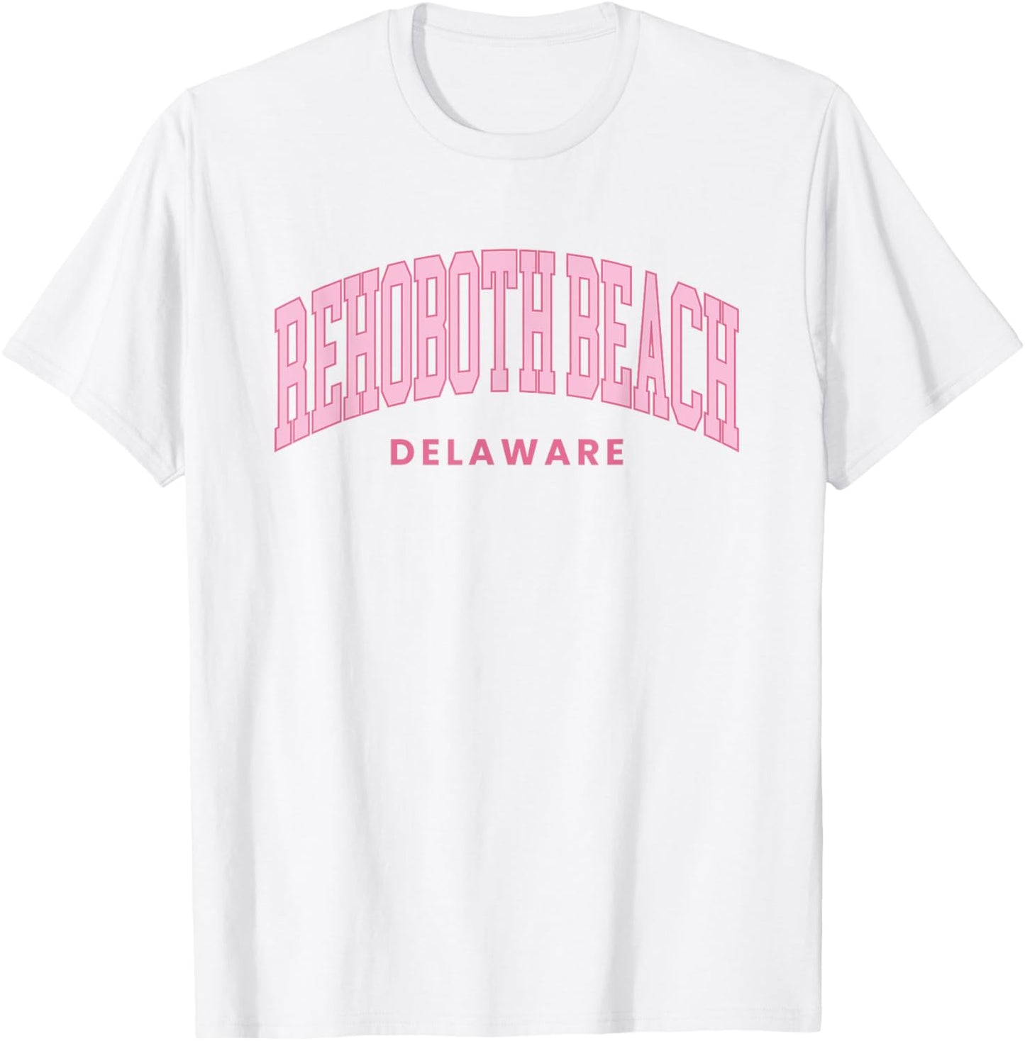 Rehoboth Beach Delaware Retro Preppy Throwback Girls T-Shirt - T-Shirt | White