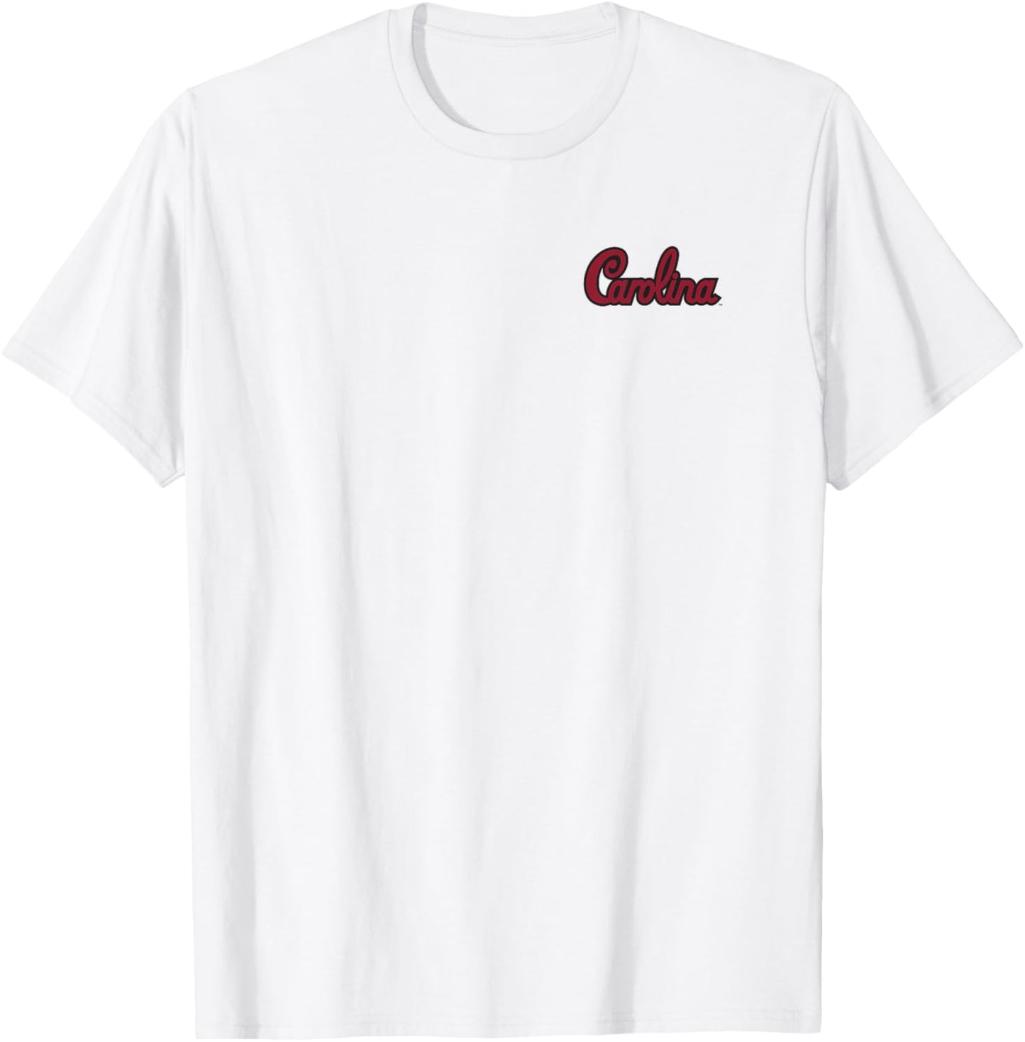 South Carolina Gamecocks Front/Back Football Helmet Gray T-Shirt - T-Shirt | White