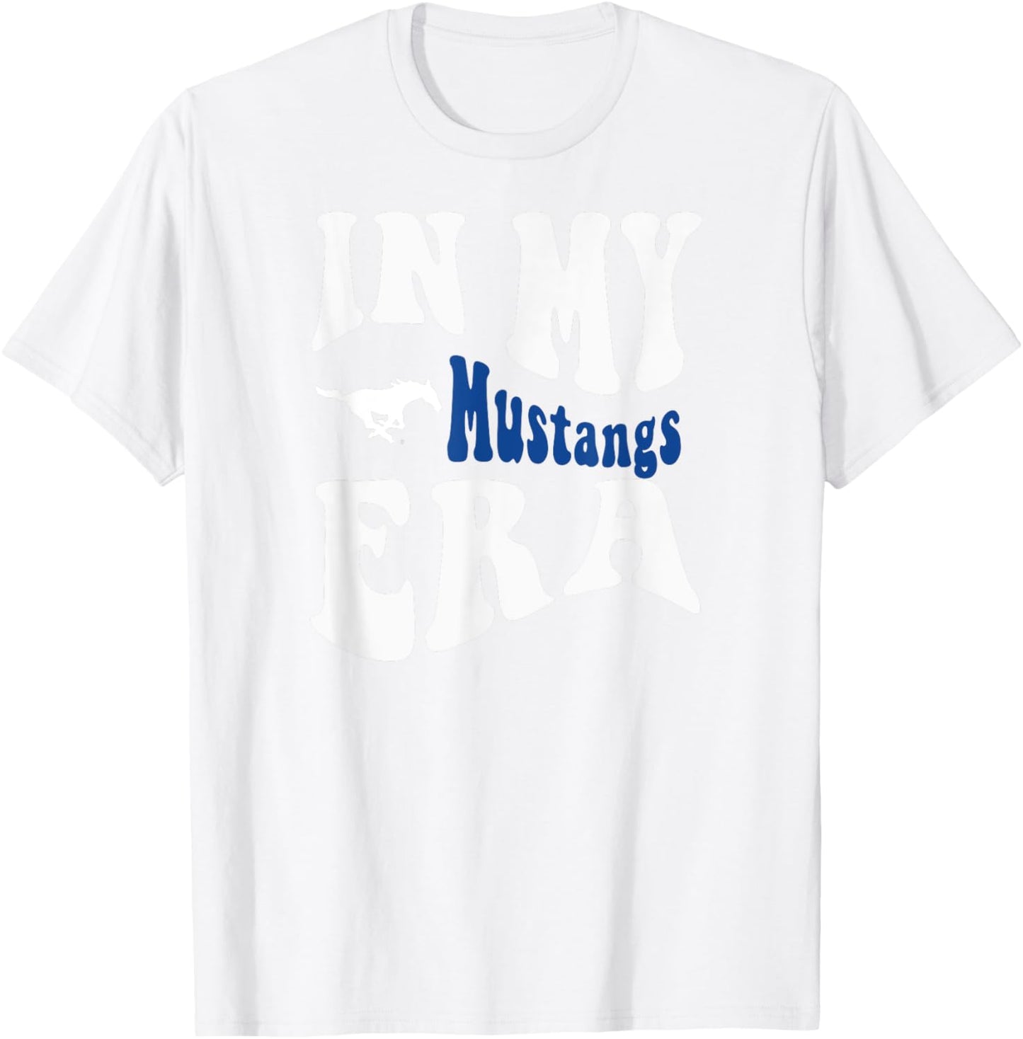 SMU Mustangs Era Red Officially Licensed T-Shirt - T-Shirt | White