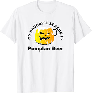 Pumpkin Beer in the Fall Autumn Season T-Shirt - T-Shirt | White