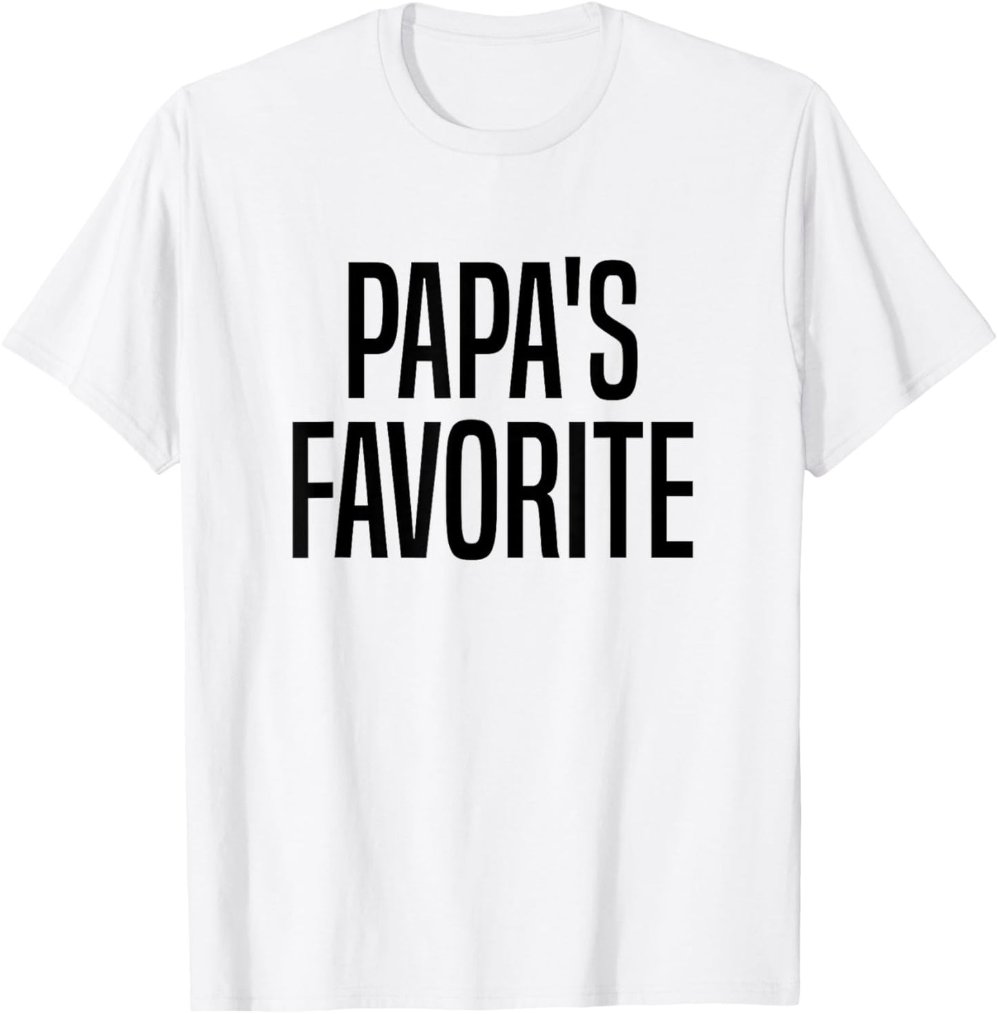 Papa's Favorite Grandchild T-Shirt - T-Shirt | White
