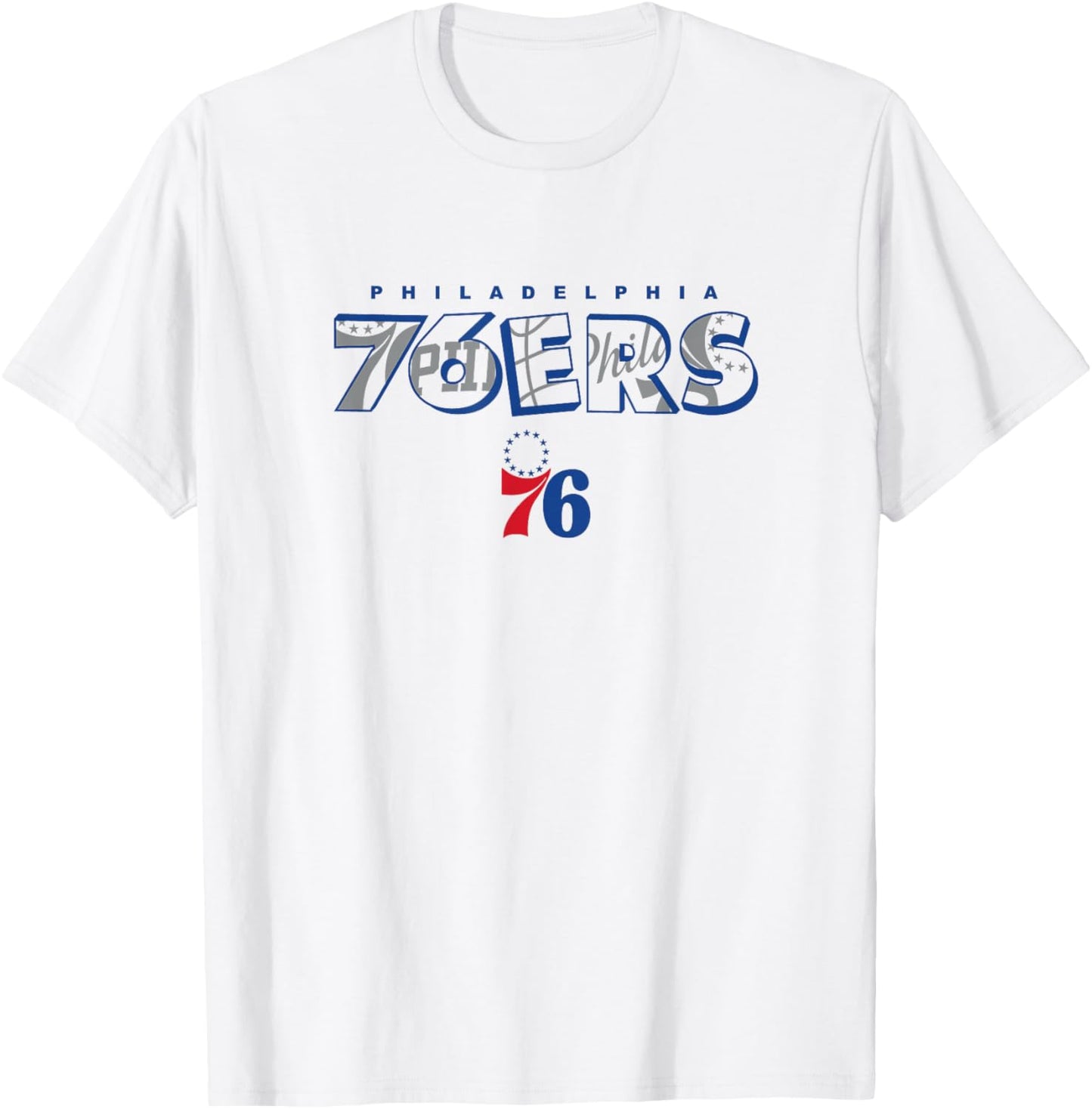 NBA Philadelphia 76ers Logo Knockout Blanc T-Shirt - T-Shirt | White