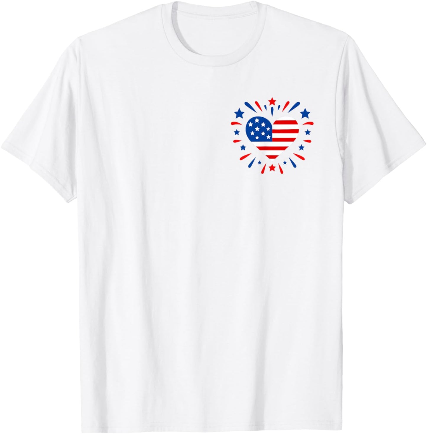 USA Heart Pledge of Allegiance T-Shirt - T-Shirt | White