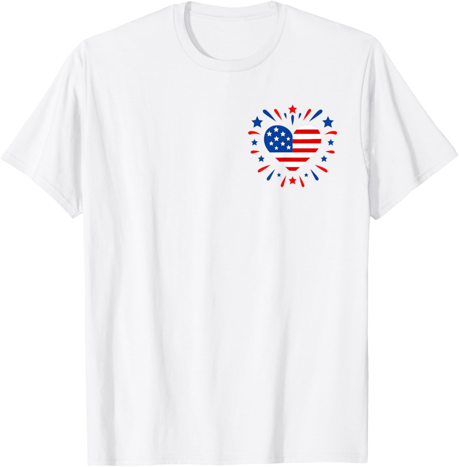 USA Heart Pledge of Allegiance T-Shirt - T-Shirt | White