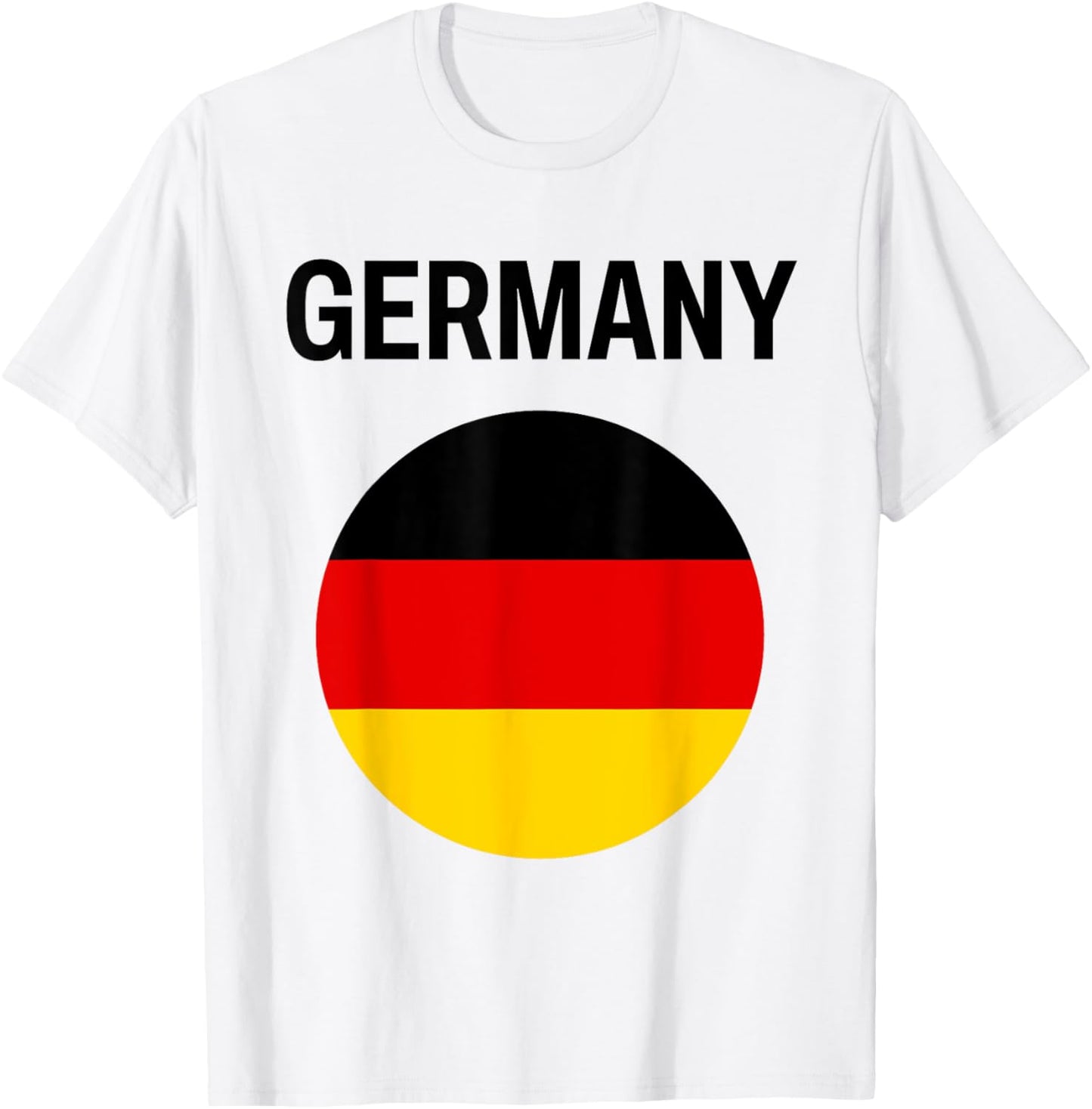 Germany Flag Modern T-Shirt - T-Shirt | White