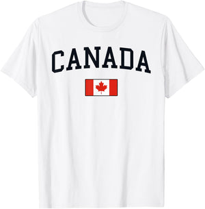 Canadian Flag Men Women Kids Canada T-Shirt - T-Shirt | White