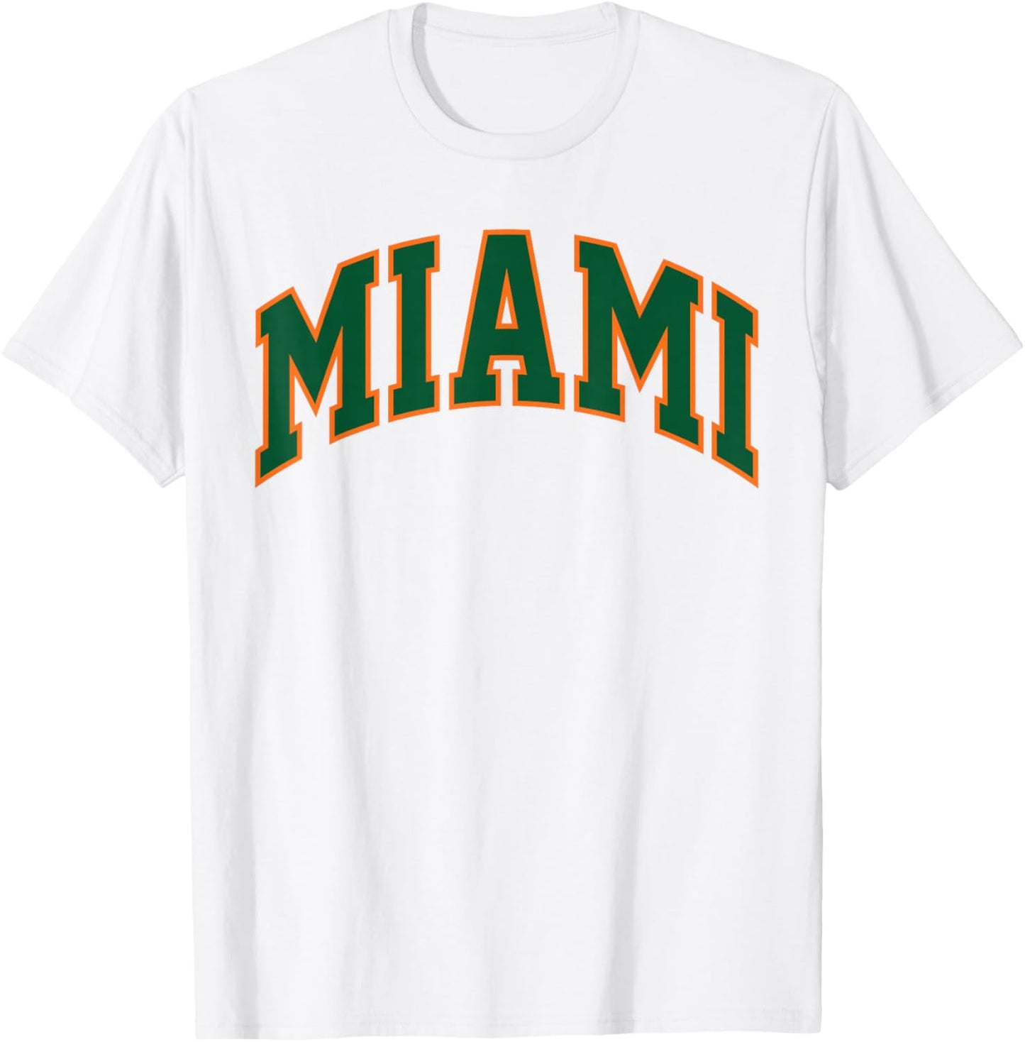Retro Miami Men Miami Women Vintage Orange Green FL Souvenir T-Shirt - T-Shirt | White