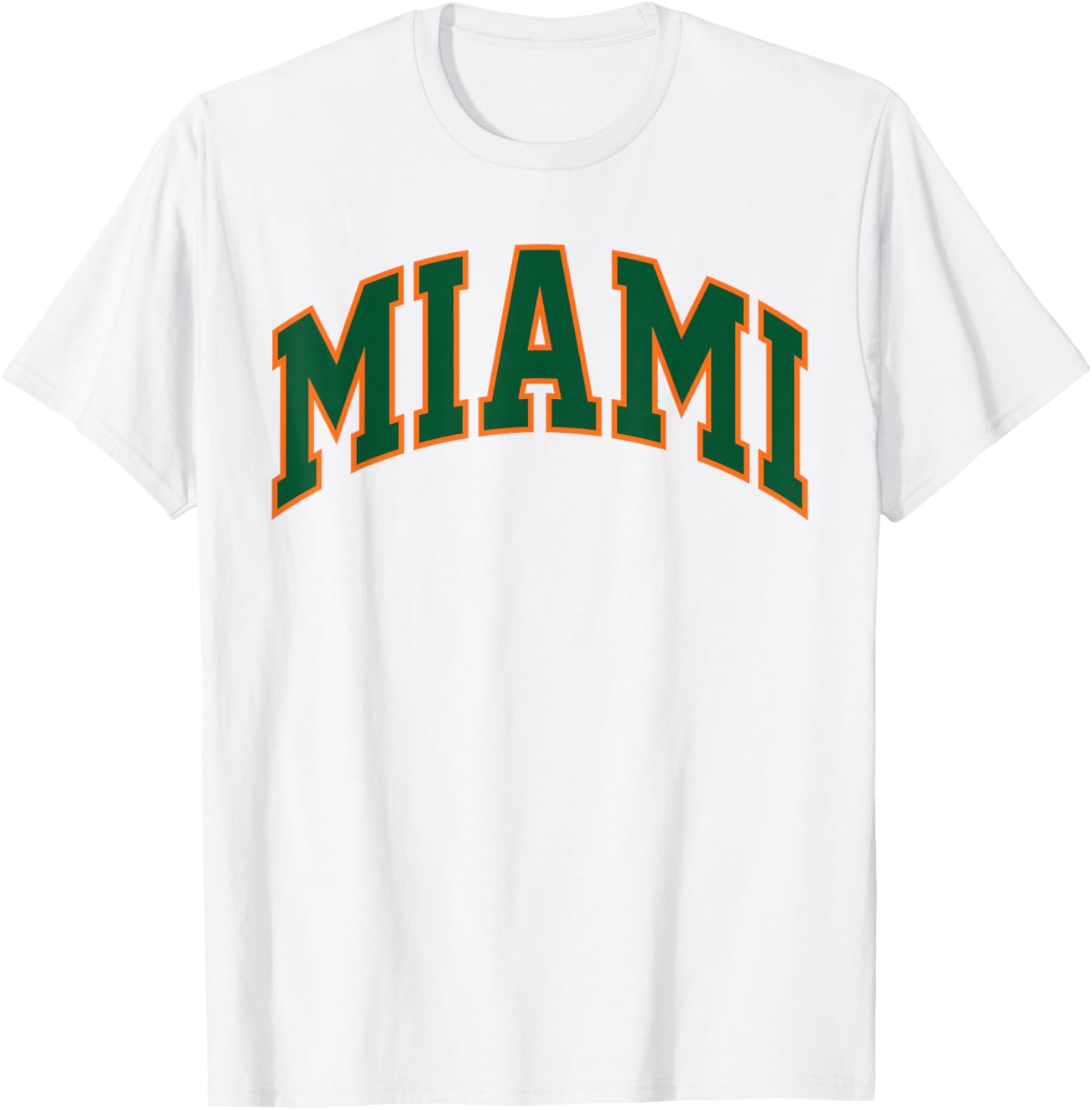 Retro Miami Men Miami Women Vintage Orange Green FL Souvenir T-Shirt - T-Shirt | White