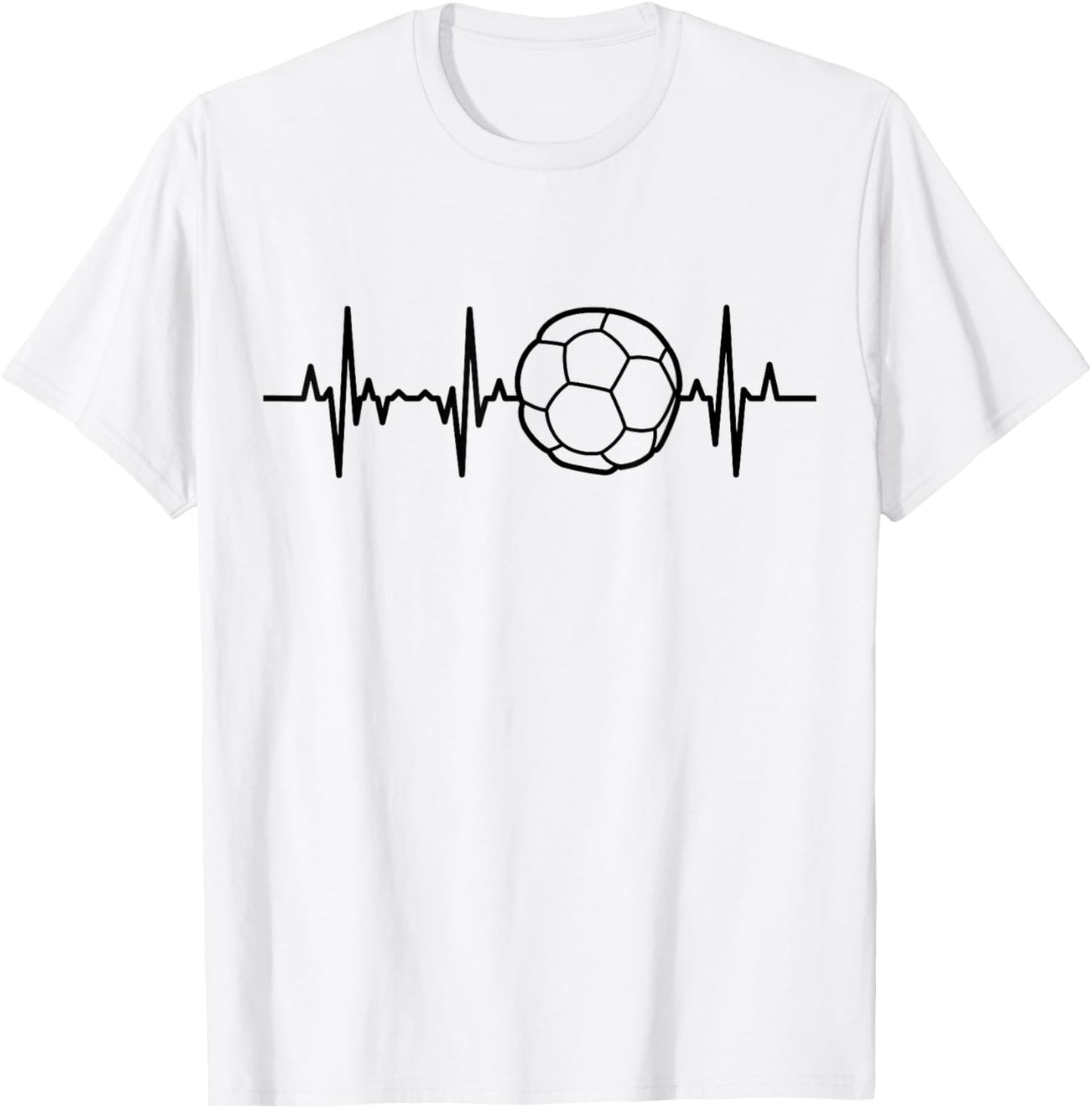 Ballon de Handball ECG Heartline Joueur de Handball Équipe T-Shirt - T-Shirt | White