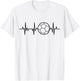 Ballon de Handball ECG Heartline Joueur de Handball Équipe T-Shirt - T-Shirt | White