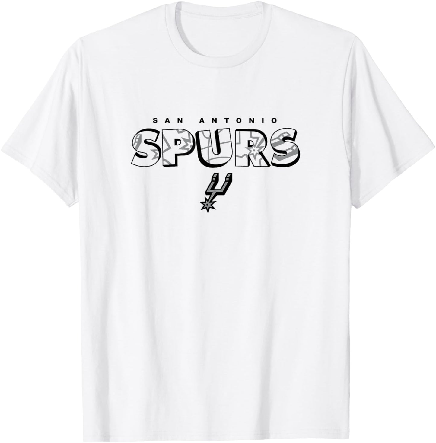 NBA - San Antonio Spurs Logo Knockout Blanc T-Shirt - T-Shirt | White