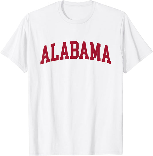 Alabama - Throwback Design - Classic T-Shirt - T-Shirt | White