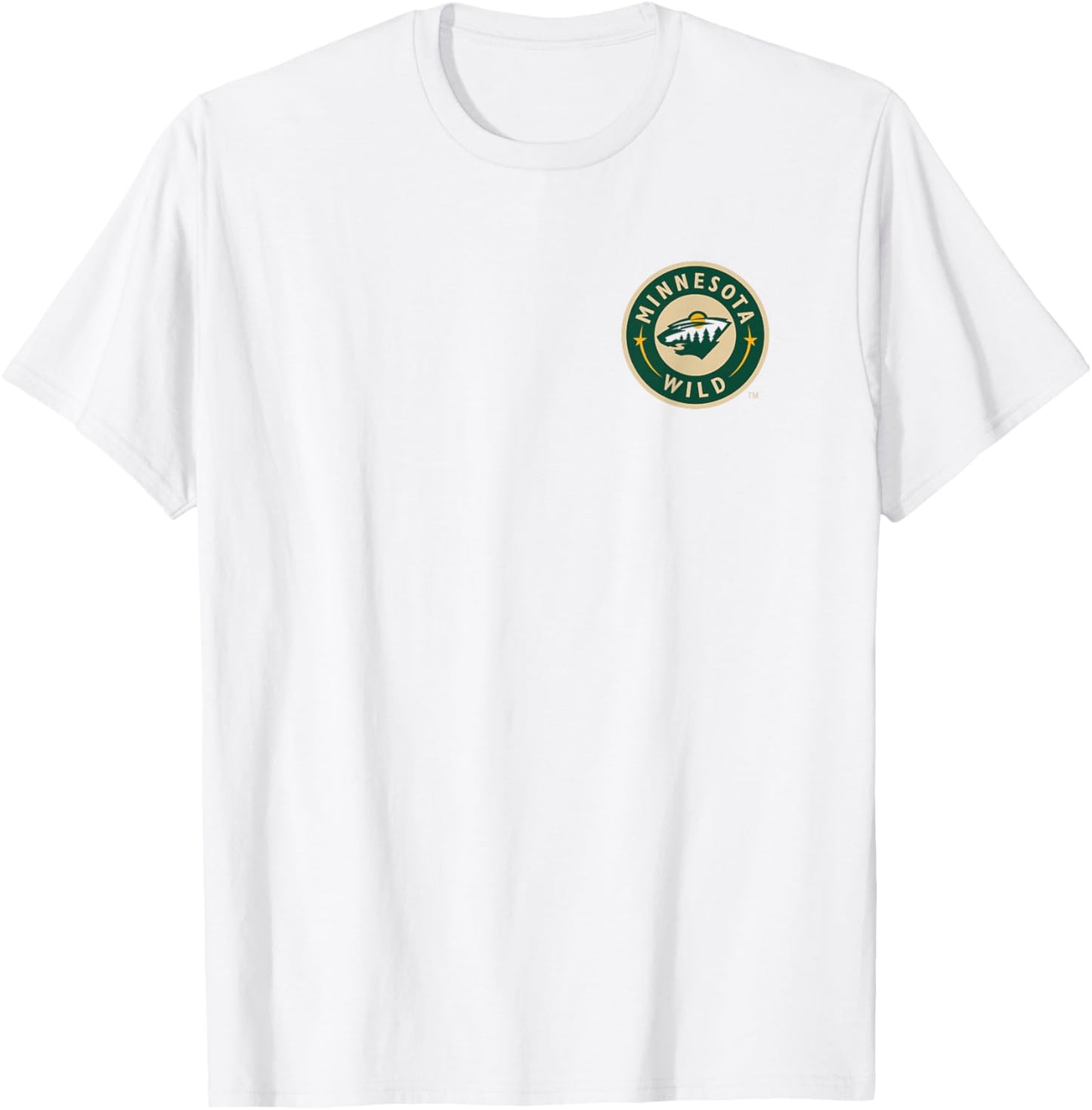 Minnesota Wild Front/Back Red NHL Officially Licensed T-Shirt - T-Shirt | White