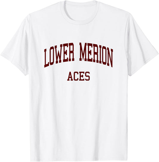 Lower Merion High School HS Ardmore PA Retro T-Shirt - T-Shirt | White