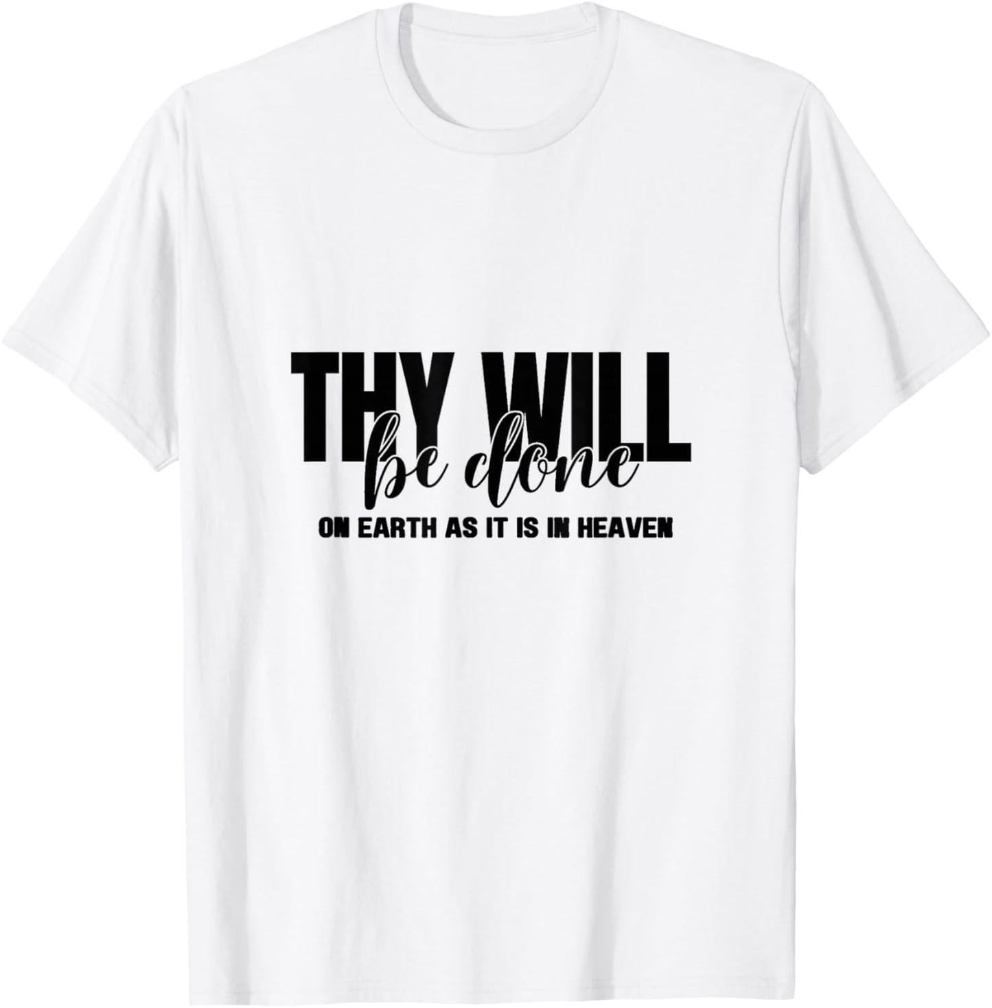 On Earth as in Heaven, Men, Women and Youth T-Shirt - T-Shirt | White
