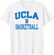 UCLA Bruins Basketball Arch Gray Officially Licensed T-Shirt - T-Shirt | White