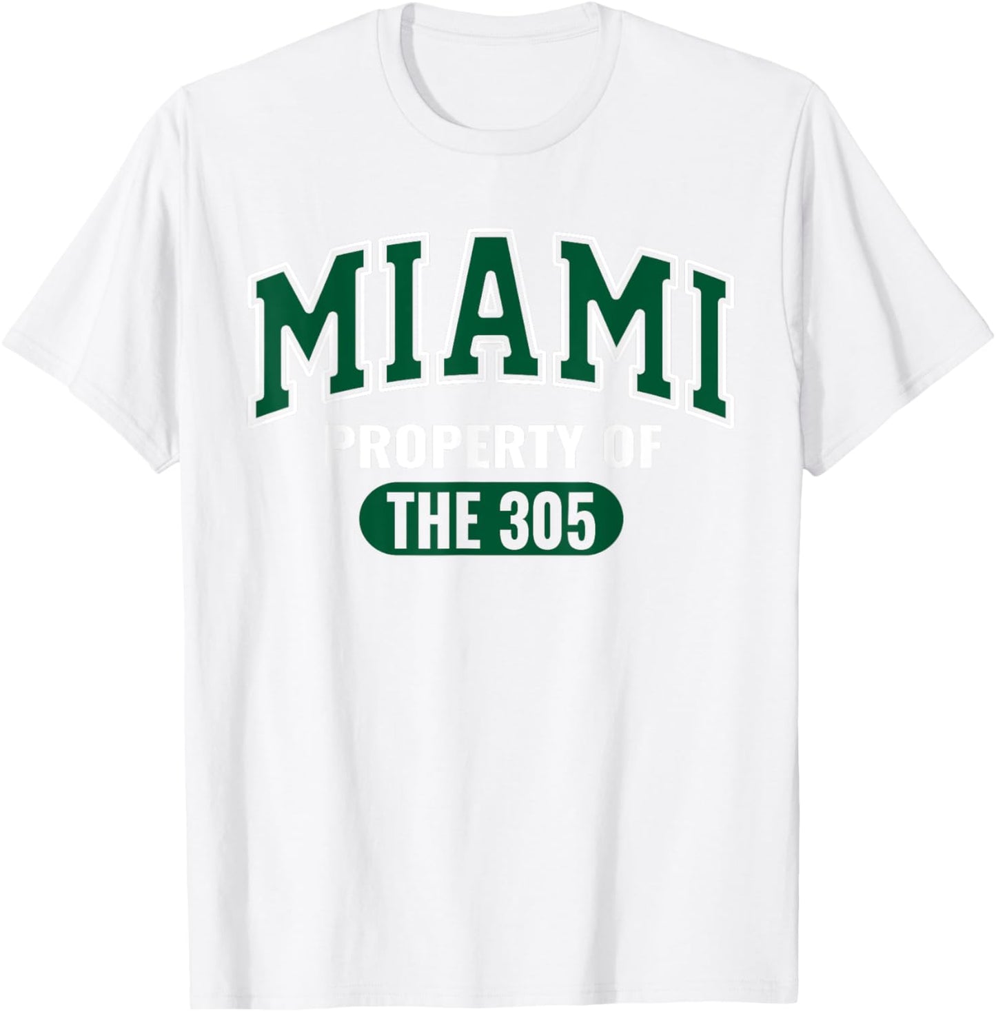 Miami 305 Clothing Iconic South Beach Urban Streetwear T-Shirt - T-Shirt | White