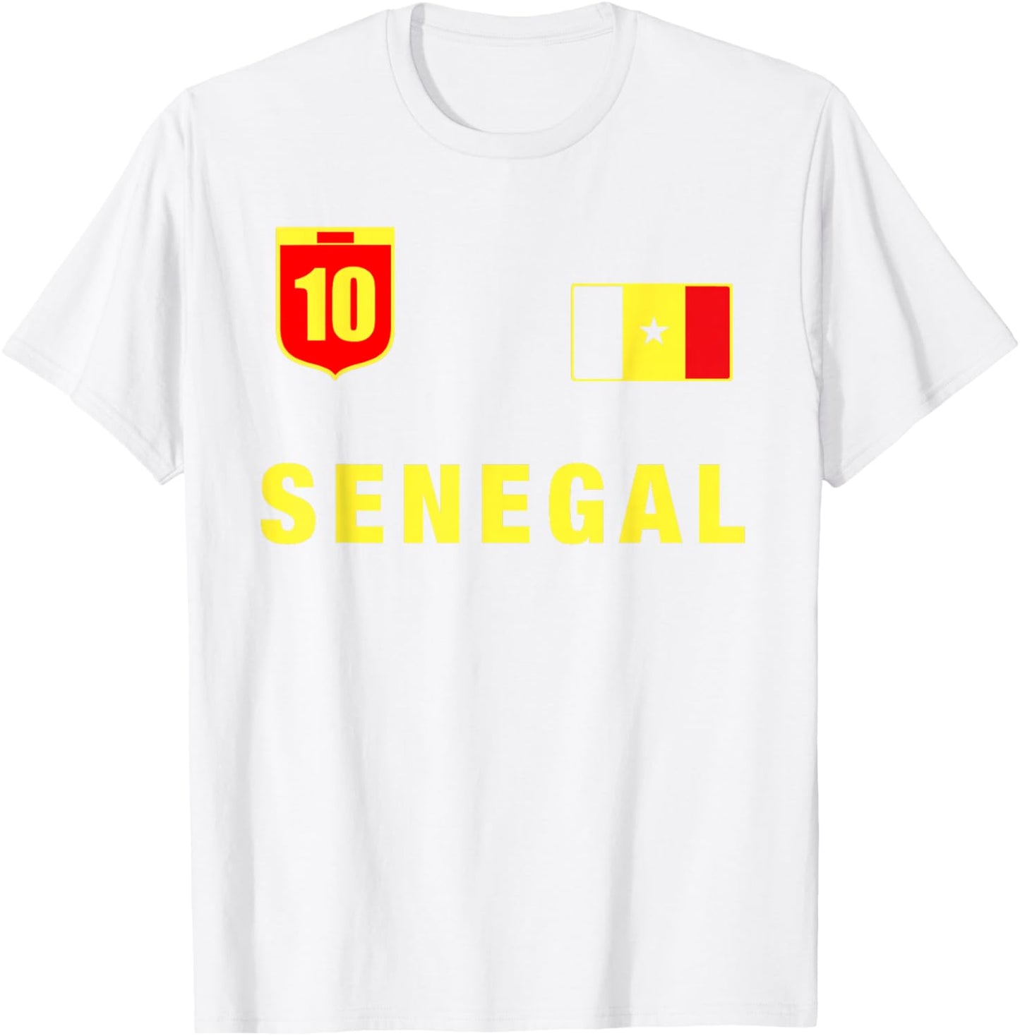 Senegal Outfit Senegal Clothing Green Senegal Design T-Shirt - T-Shirt | White