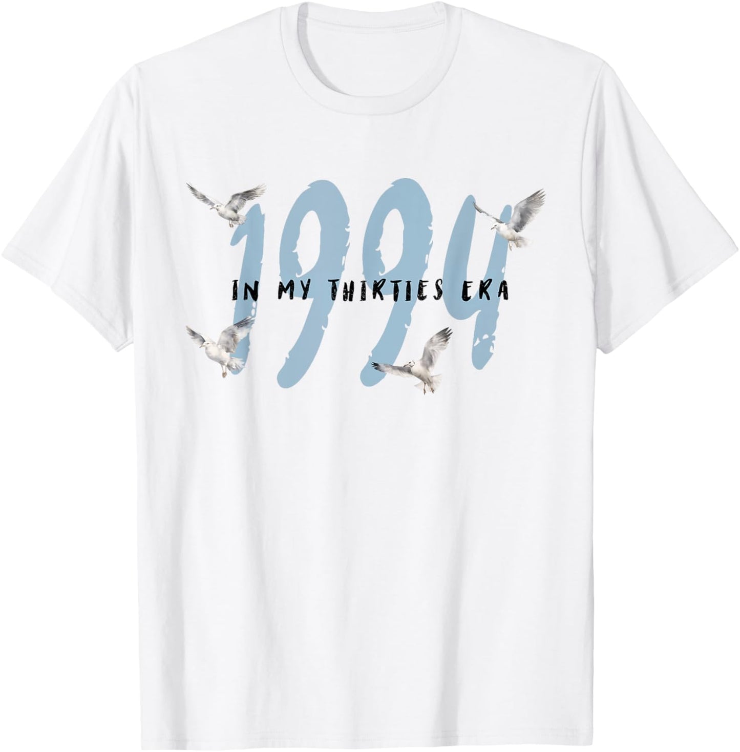 In My Thirties Era Happy 30s Birthday Retro Groovy Men Women T-Shirt - T-Shirt | White