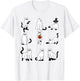 Cute Ghost Cat Funny Halloween Outfit Costumes Black Cat T-Shirt - T-Shirt | White