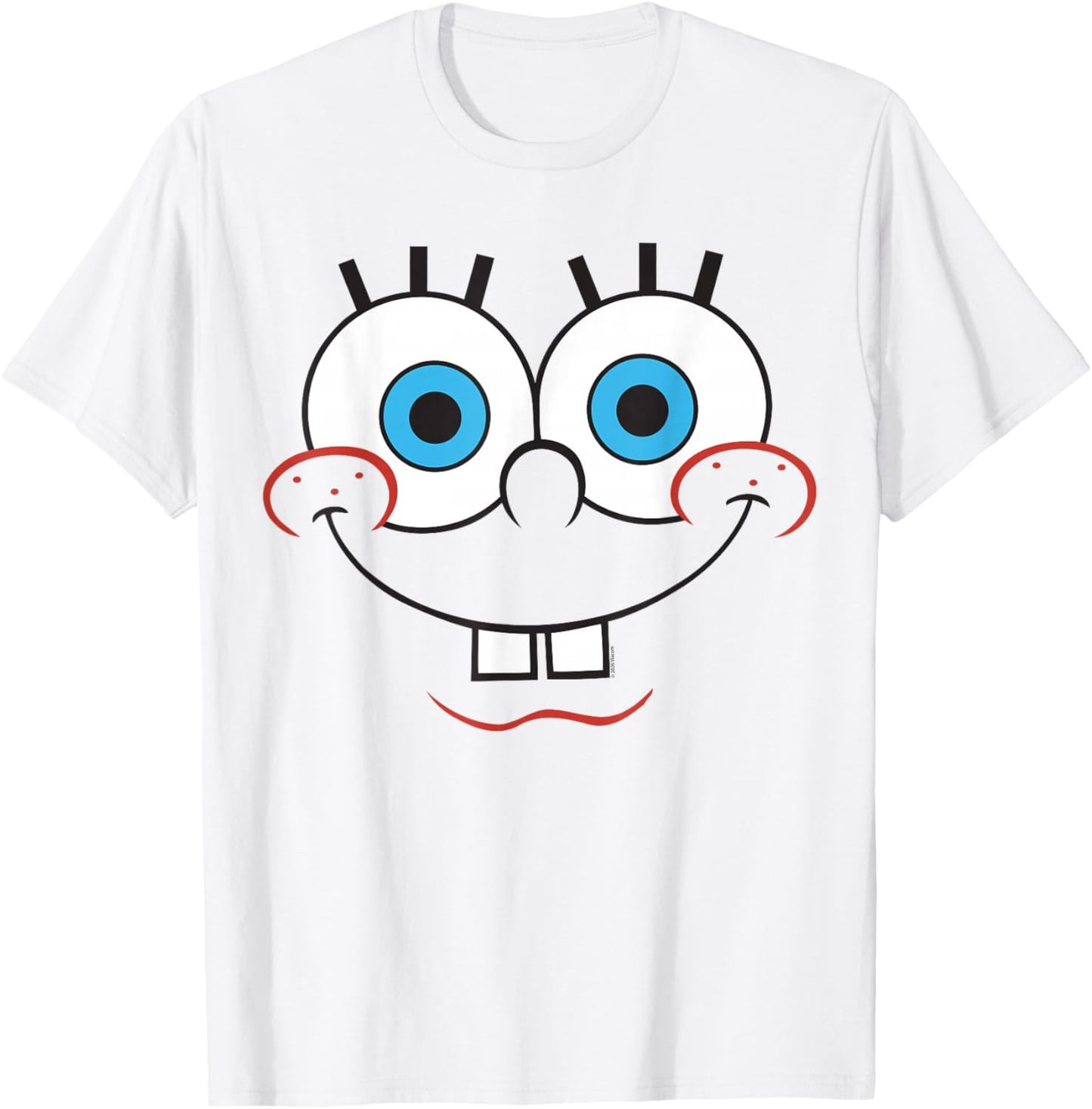 Spongebob Schwammkopf Happy Yellow Wide Smile T-Shirt - T-Shirt | White