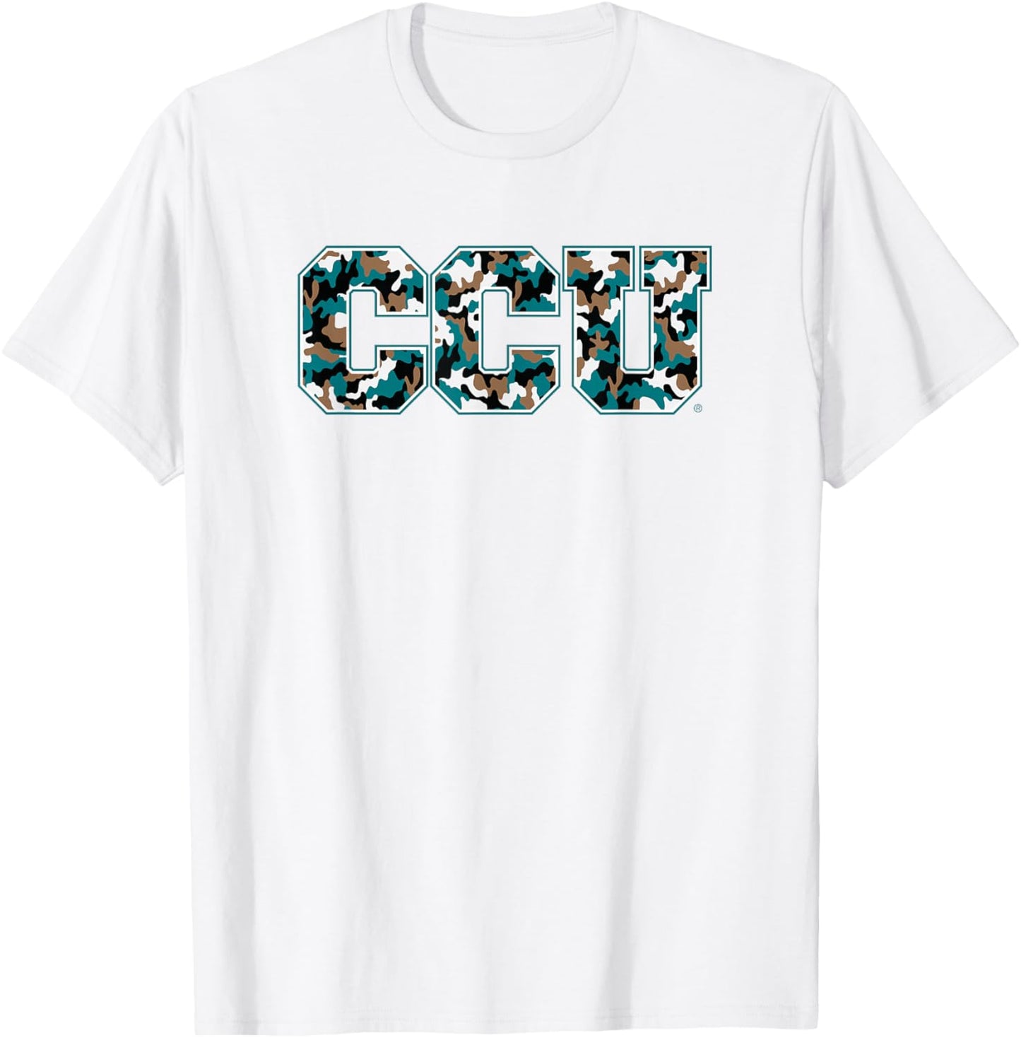 Coastal Carolina University CCU Camo T-Shirt - T-Shirt | White