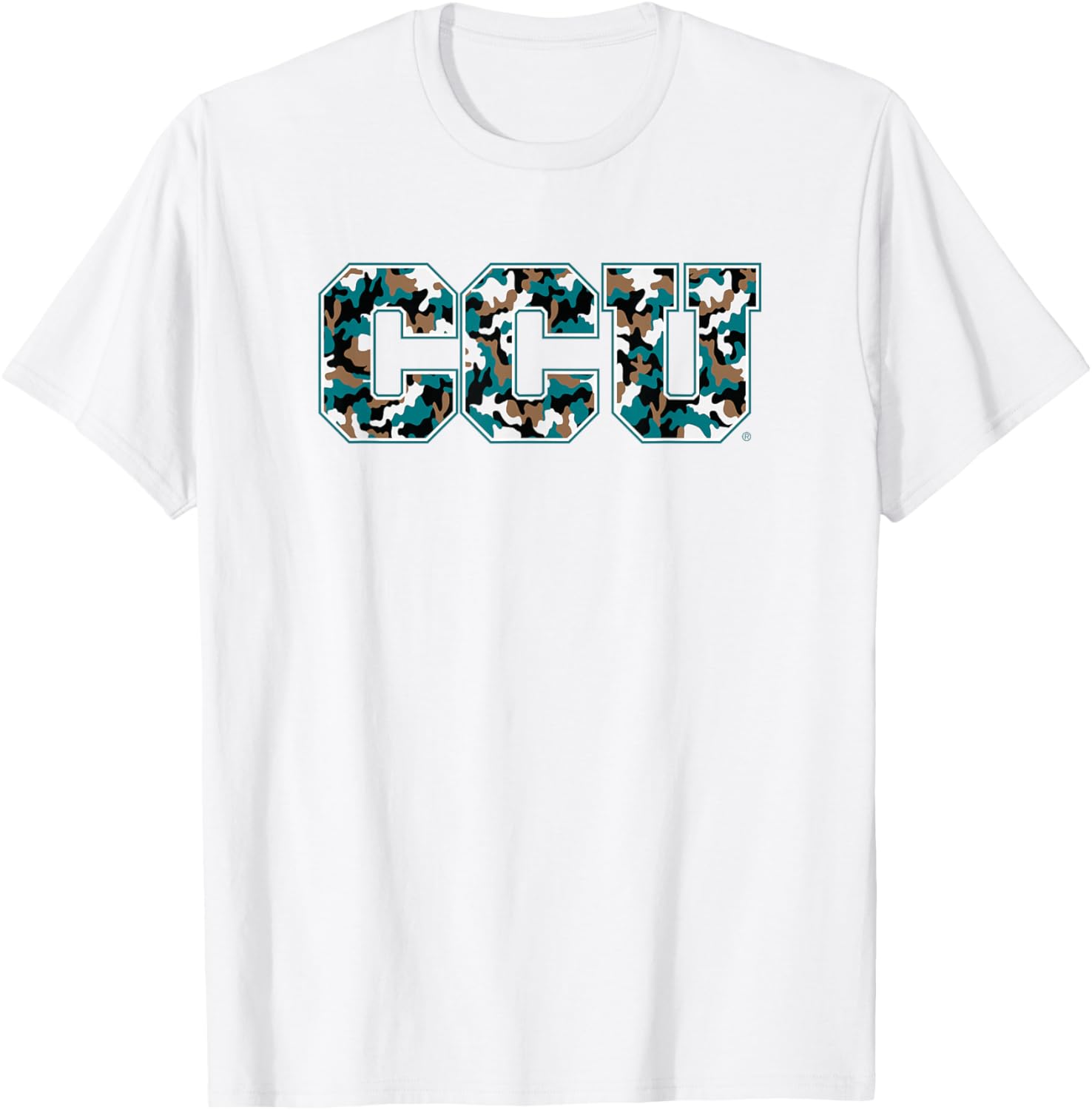Coastal Carolina University CCU Camo T-Shirt - T-Shirt | White