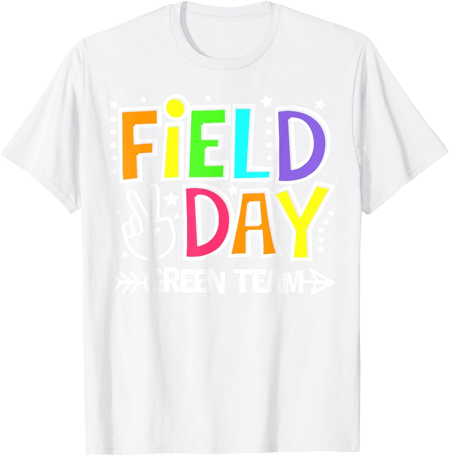 Field Day Green Team Funny for Teacher Kids Field Day Games T-Shirt - T-Shirt | White