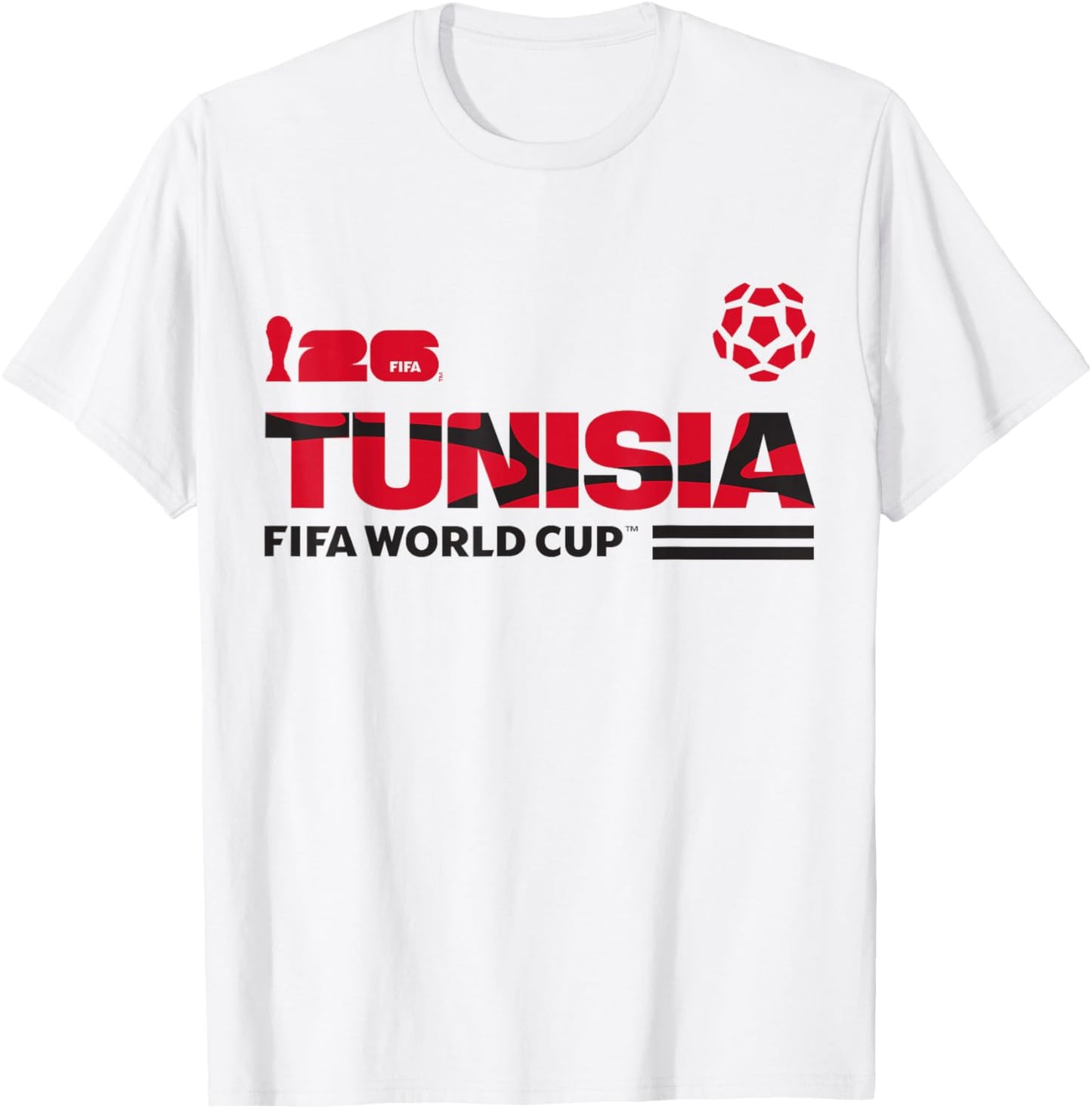 FIFA World CUP26 Qualifier Tunisia T-Shirt - T-Shirt | White