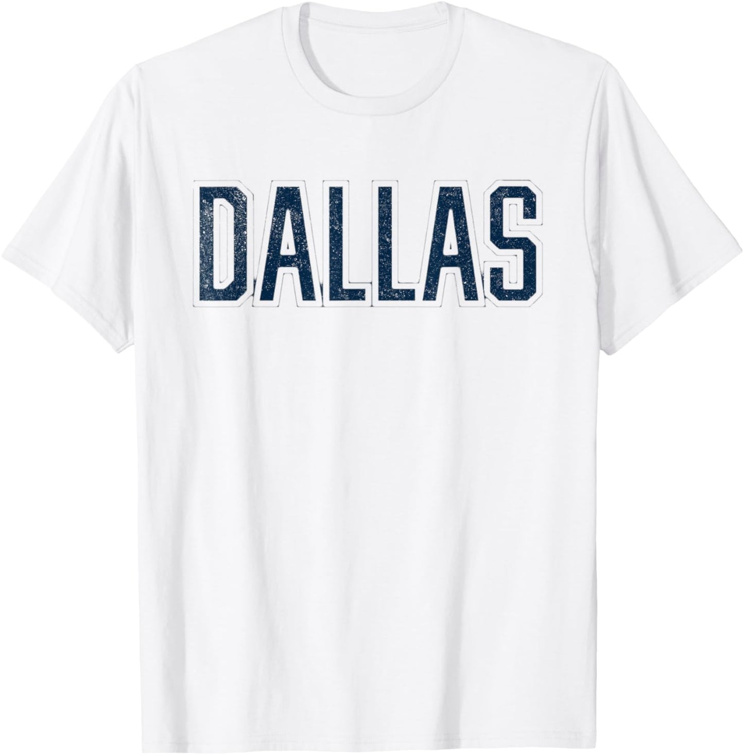 Dallas Vintage Retro T-Shirt - T-Shirt | White