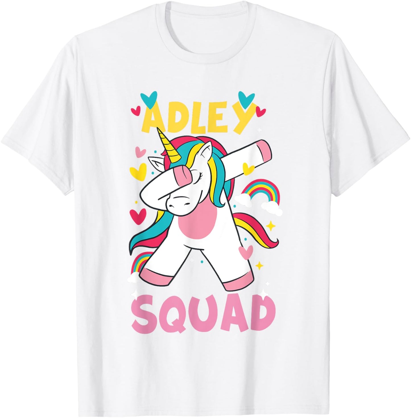 Adley Merch Unicorn Design T-Shirt - T-Shirt | White