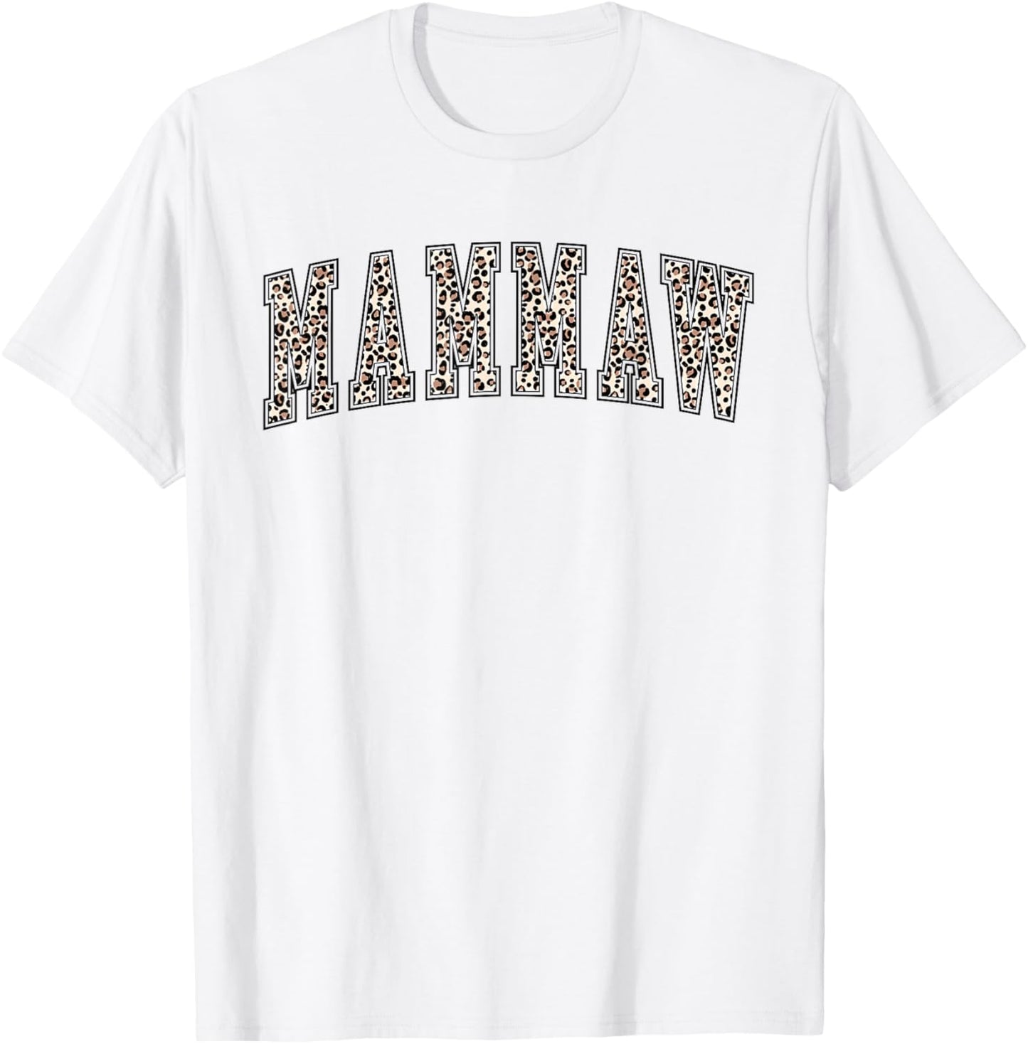 Mammaw Shirt Leopard Print - Cute T-Shirt - T-Shirt | White