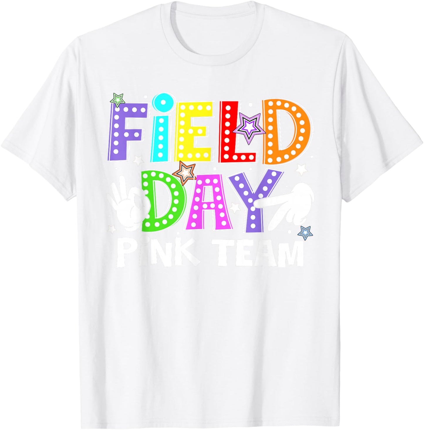 Field Day Pink Team Let The Games Begin Six Seven Meme T-Shirt - T-Shirt | White