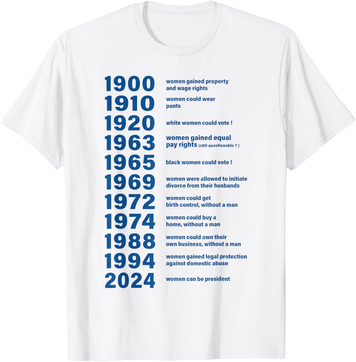 Kamala Harris 2024 Women Can Be President Kamala (2 Side) T-Shirt - T-Shirt | White