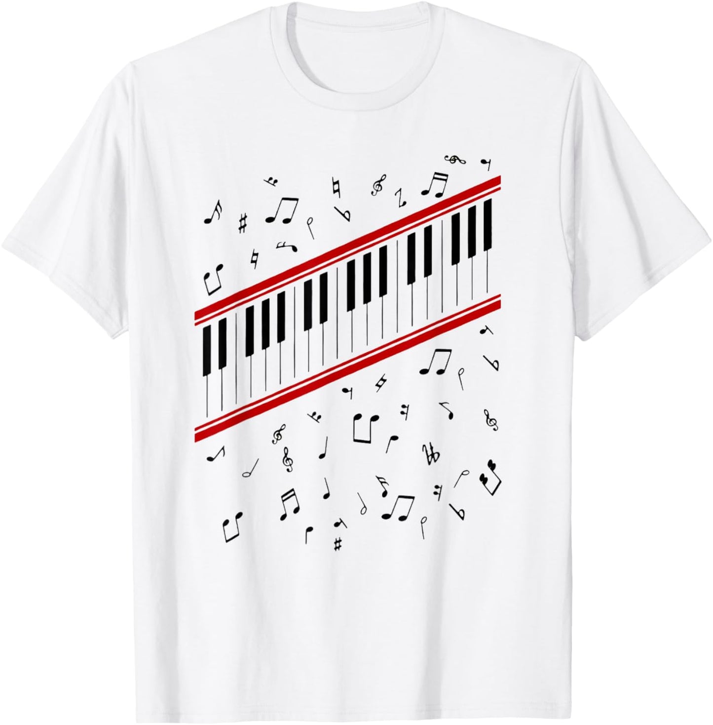Piano Beat It Kostüm T-Shirt - T-Shirt | White
