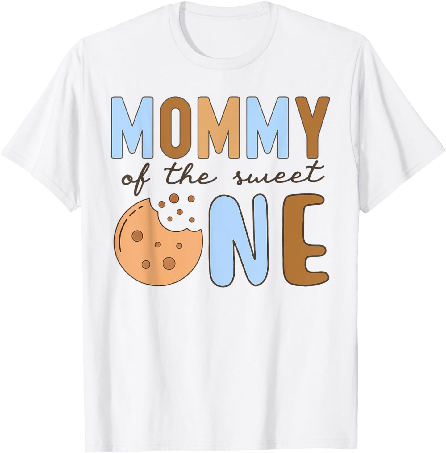 Mommy Of The Sweet One Cookies and Milk 1st Birthday Family T-Shirt - T-Shirt | White