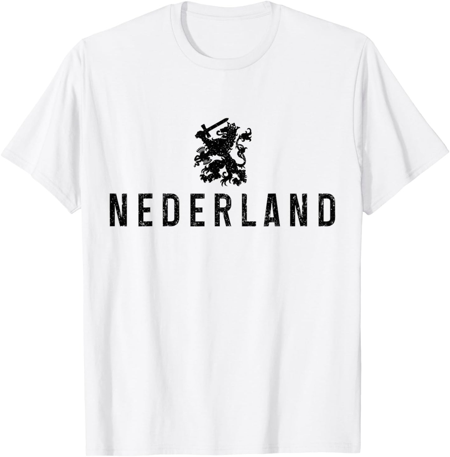 Nederland Netherlands Lion Dutch Holland Vintage T-Shirt - T-Shirt | White
