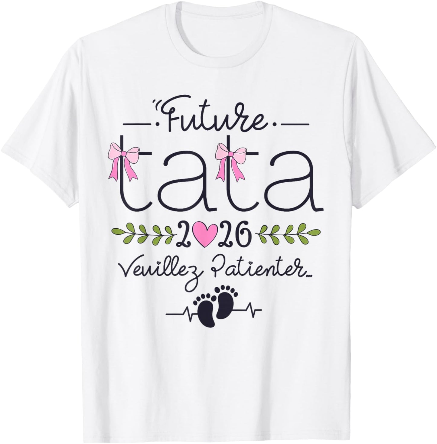 Future Tata 2026 Gift Announcement Pregnancy Aunt 2026 T-Shirt - T-Shirt | White